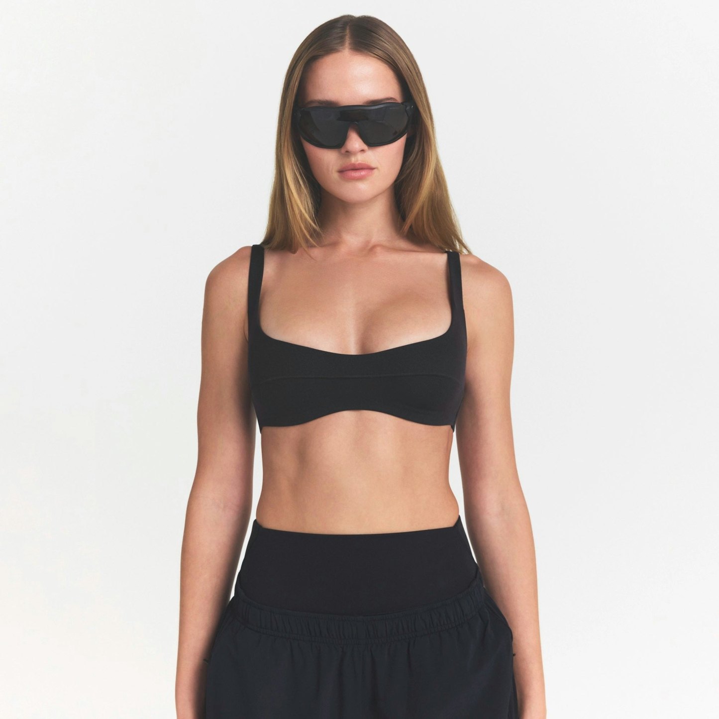 NikeSKIMS STUDIO STRETCH SEAM FRONT MICRO BRA - OBSIDIAN - image 13