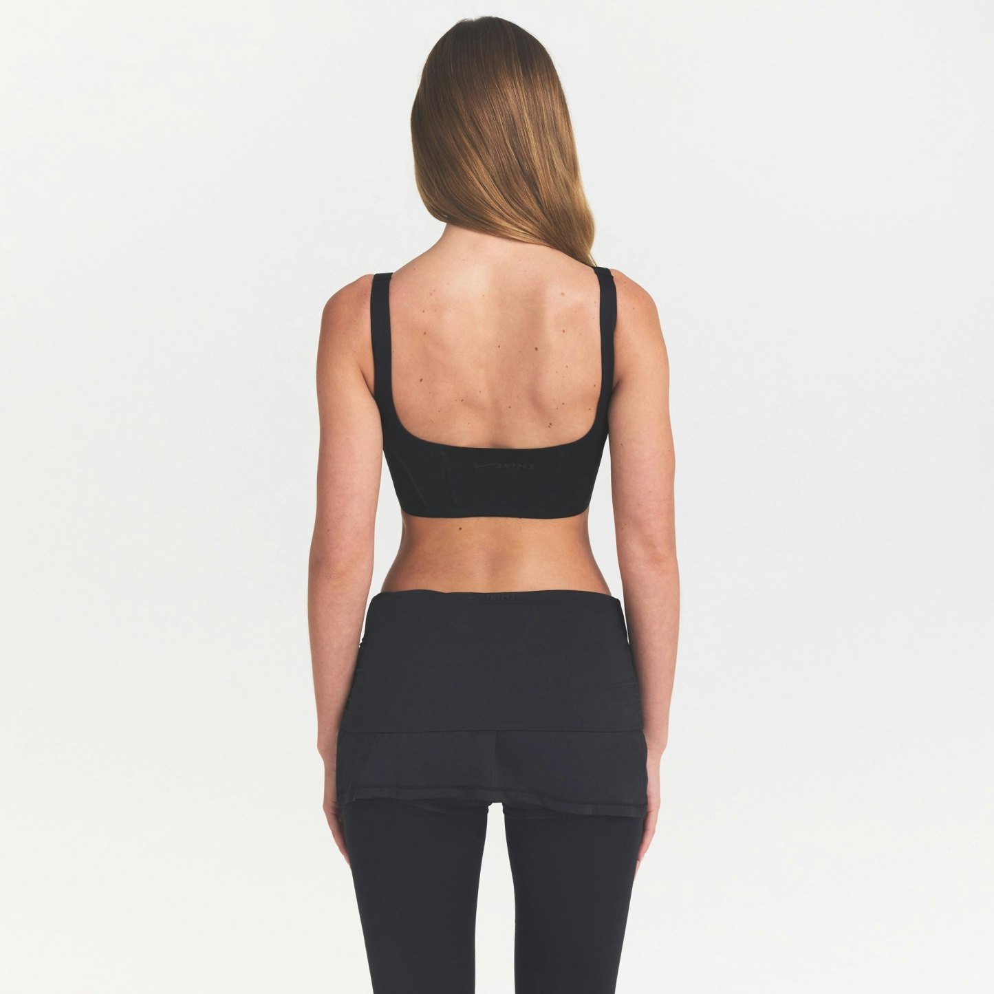 NikeSKIMS MATTE LONGLINE CORSET BRA - OBSIDIAN - image 4