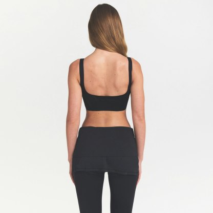 NikeSKIMS MATTE LONGLINE CORSET BRA - OBSIDIAN - image 4