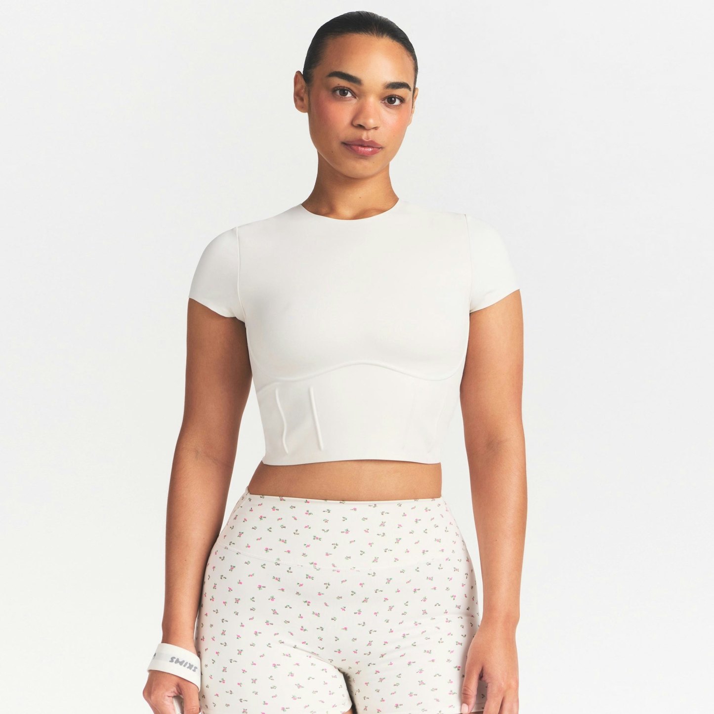 NikeSKIMS MATTE CROPPED CORSET TEE - IVORY - image 8