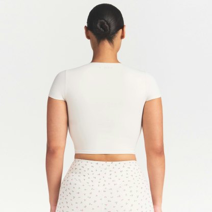 NikeSKIMS MATTE CROPPED CORSET TEE - IVORY - image 9