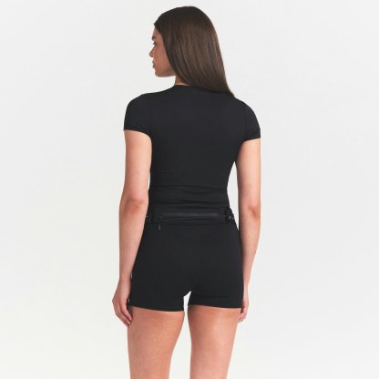 NikeSKIMS MATTE CROPPED CORSET TEE - OBSIDIAN - image 3