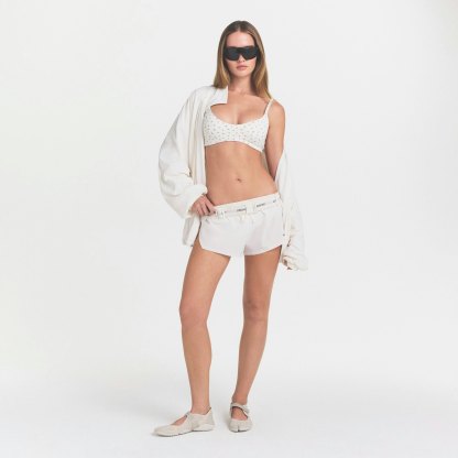 NikeSKIMS STRETCH NYLON OVERSIZED TRACK JACKET - IVORY - image 3