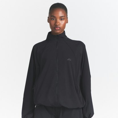 NikeSKIMS STRETCH NYLON OVERSIZED TRACK JACKET - OBSIDIAN - image 8
