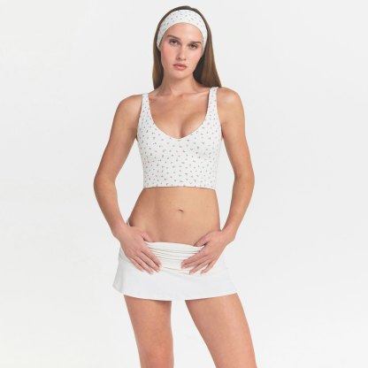 NikeSKIMS MATTE V-NECK BRA TOP - DITSY FLORAL PRINT - image 2