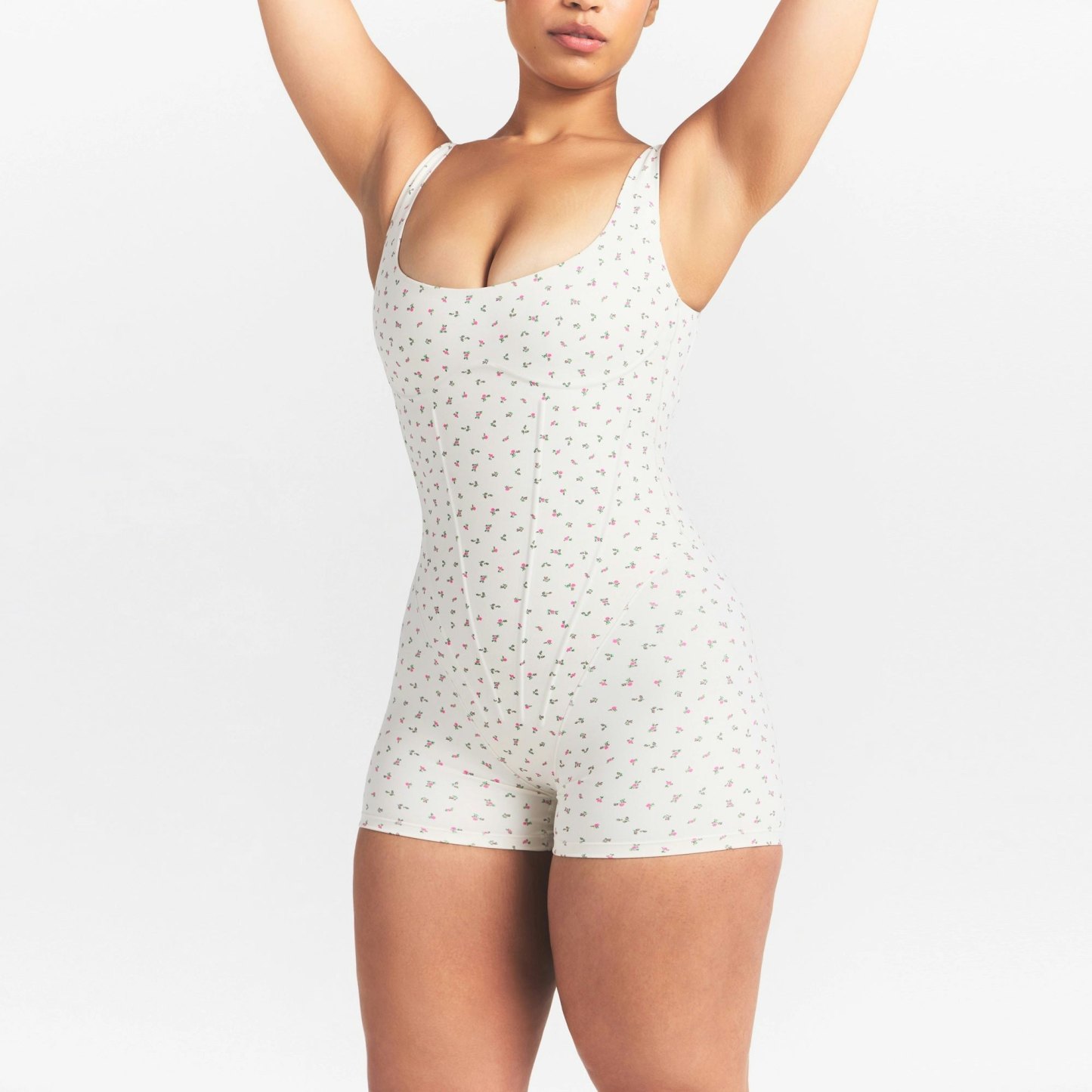 NikeSKIMS MATTE CORSET 2" ONE PIECE - DITSY FLORAL PRINT - image 15