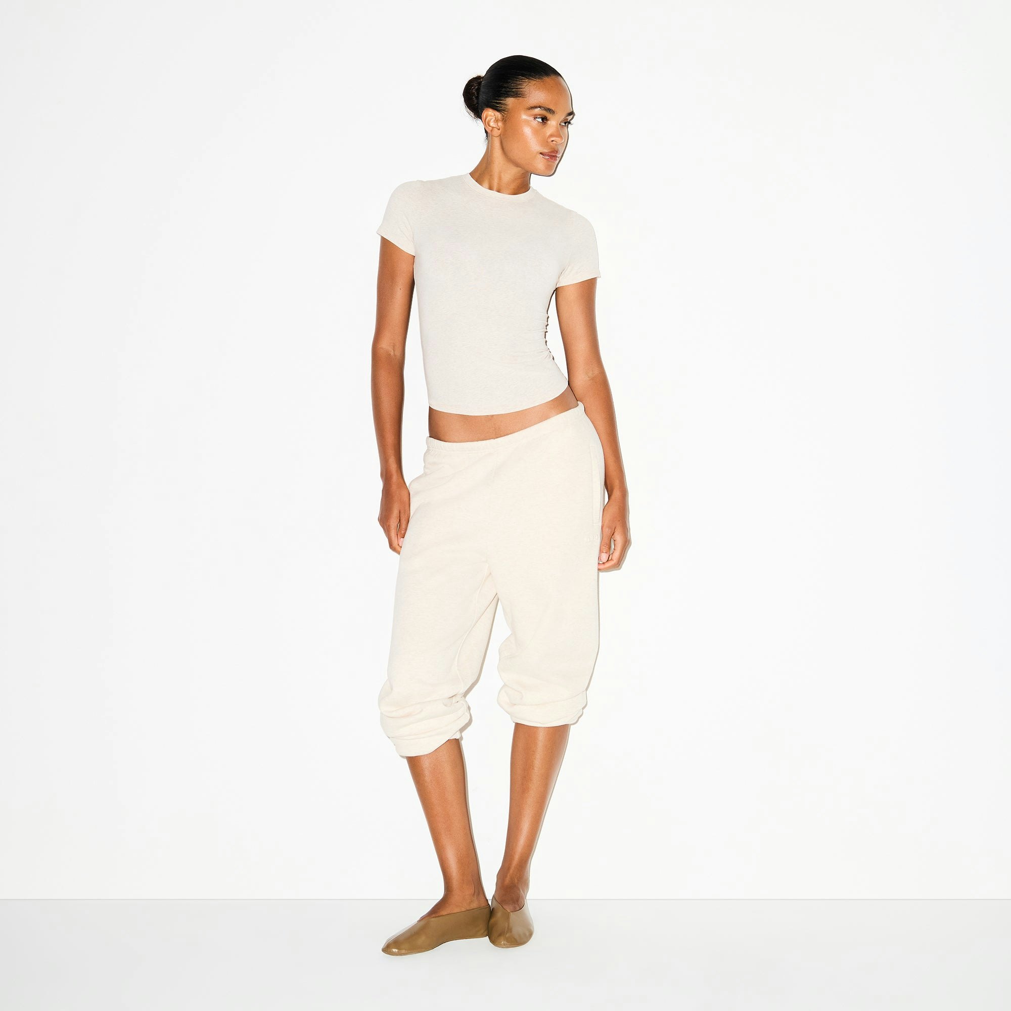 COTTON FLEECE CLASSIC JOGGER - OATMEAL HEATHER - image 16