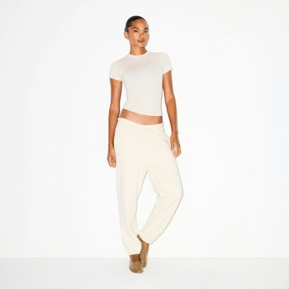 COTTON FLEECE CLASSIC JOGGER - OATMEAL HEATHER - image 13