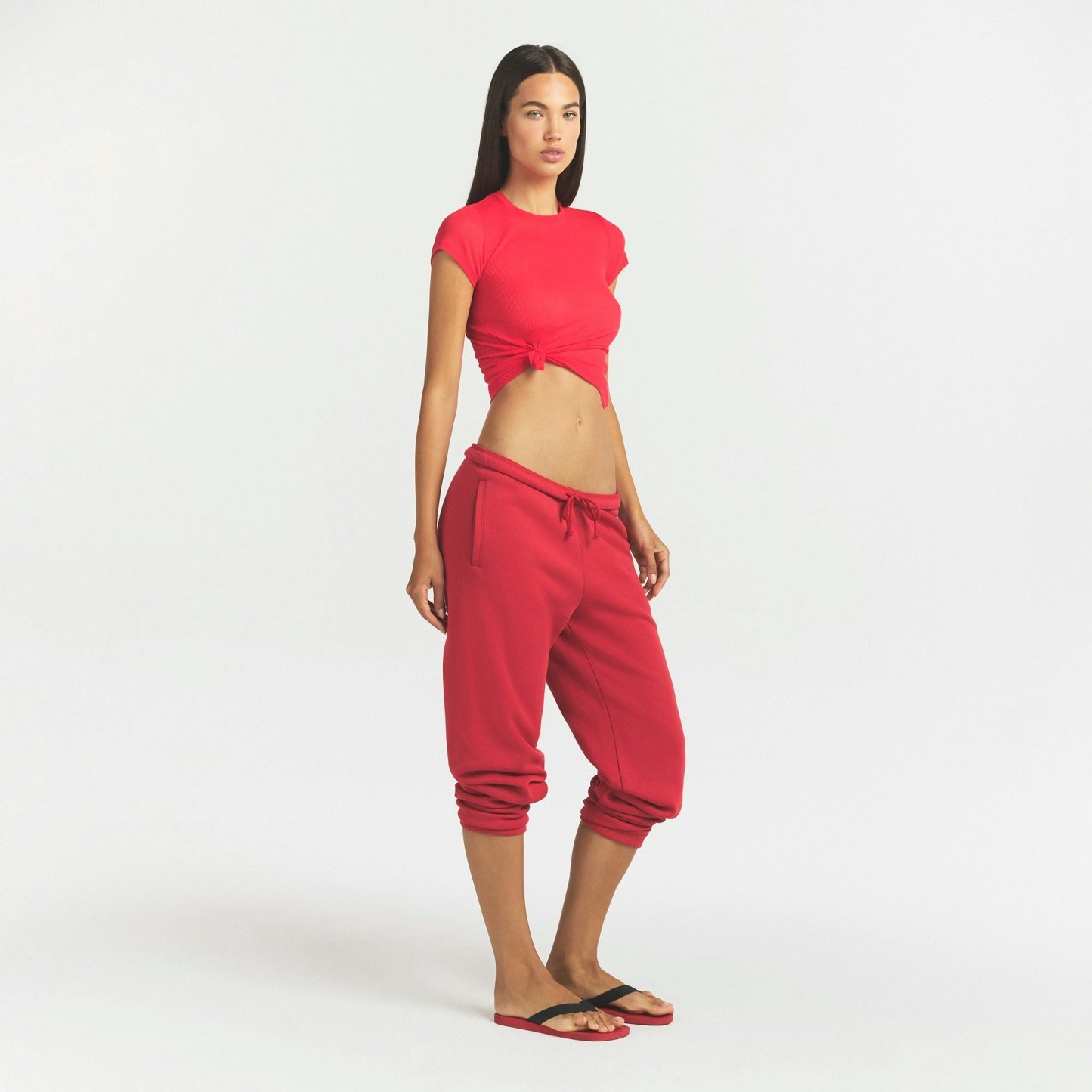 COTTON FLEECE CLASSIC JOGGER - WASHED RED - image 2