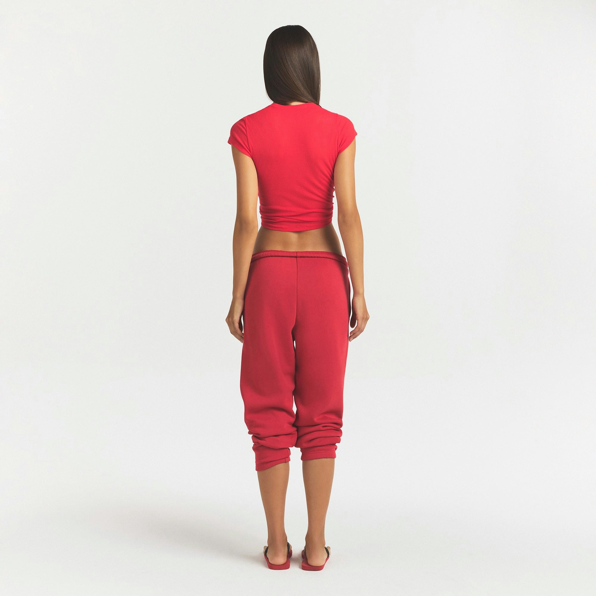 COTTON FLEECE CLASSIC JOGGER - WASHED RED - image 4