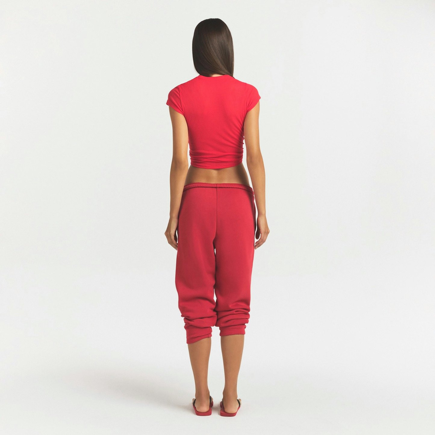COTTON FLEECE CLASSIC JOGGER - WASHED RED - image 4