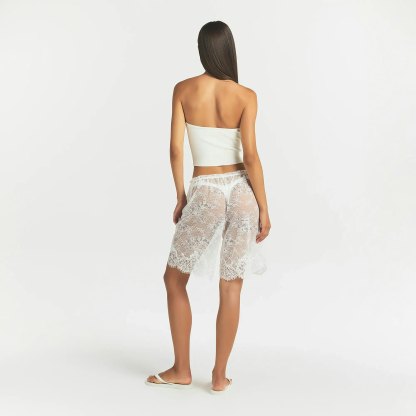 ULTRA FINE LACE LONG SHORT - MARBLE - image 9