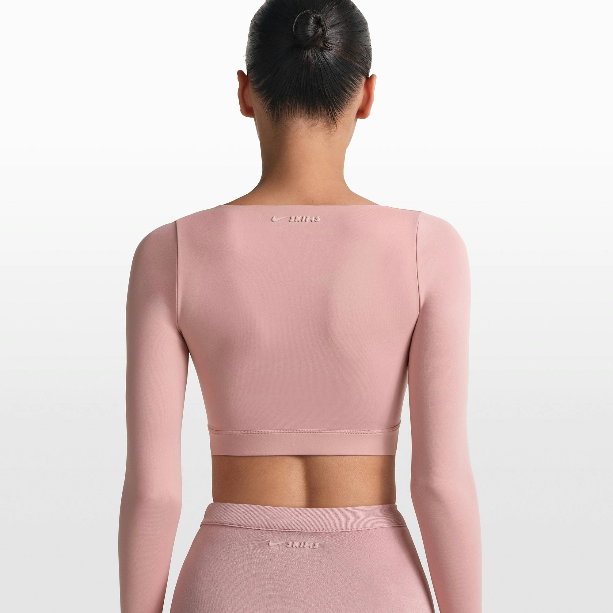 NikeSKIMS MATTE WRAP LONG SLEEVE CROPPED TOP - HIMALAYAN - image 18