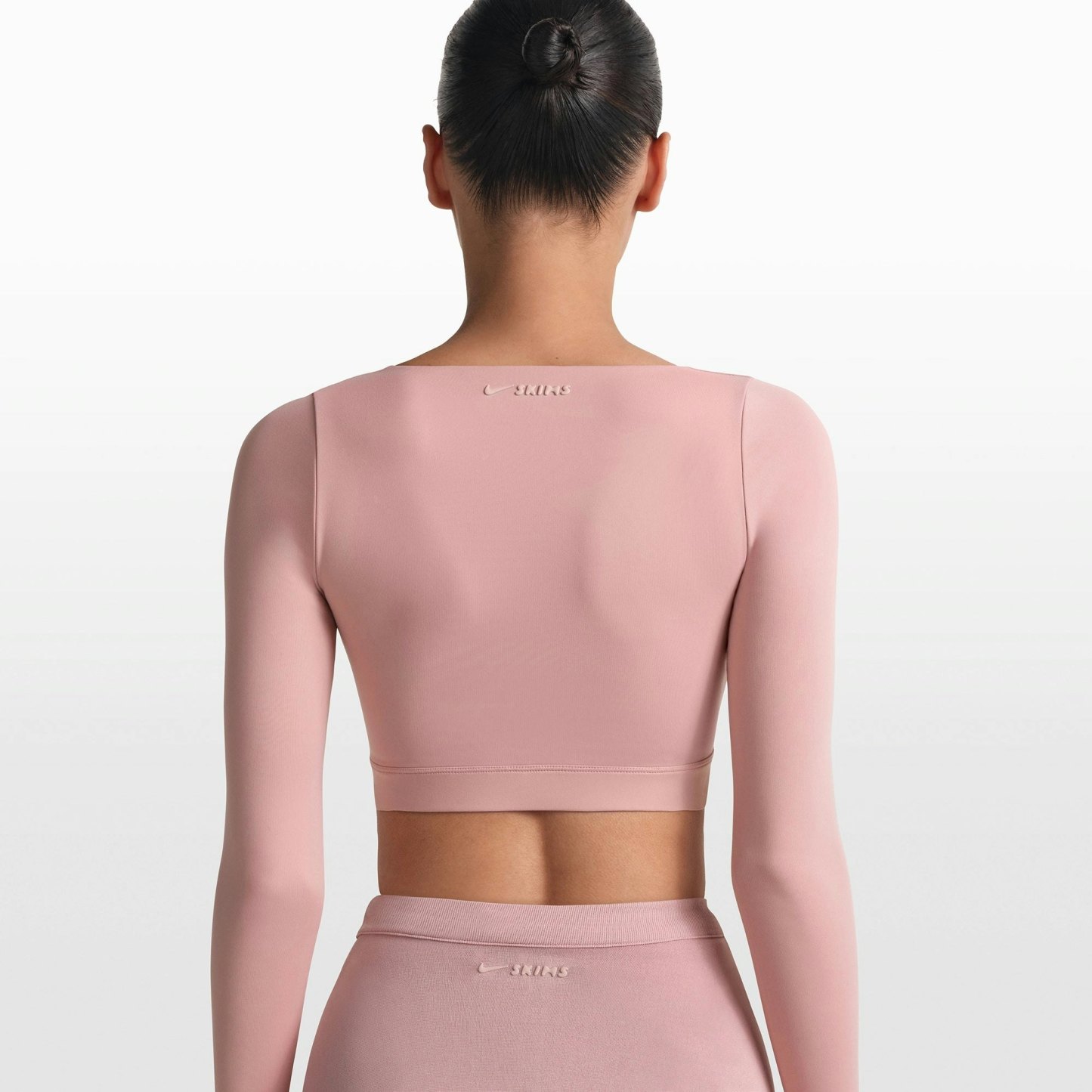 NikeSKIMS MATTE WRAP LONG SLEEVE CROPPED TOP - HIMALAYAN - image 18