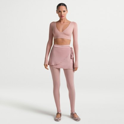 NikeSKIMS MATTE WRAP LONG SLEEVE CROPPED TOP - HIMALAYAN - image 15