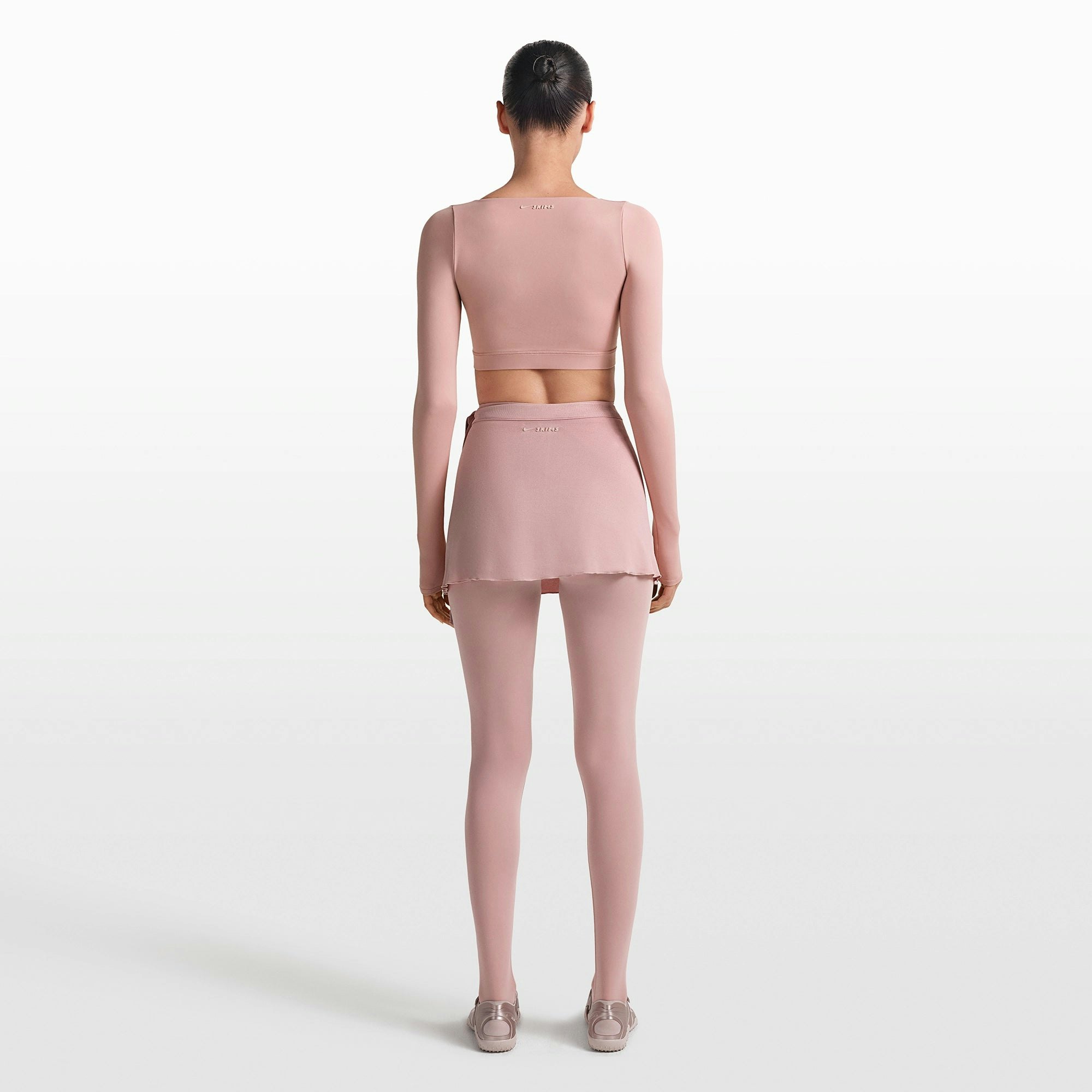 NikeSKIMS MATTE WRAP LONG SLEEVE CROPPED TOP - HIMALAYAN - image 19
