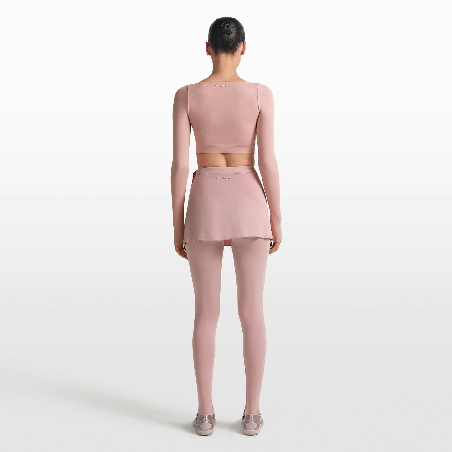 NikeSKIMS MATTE WRAP LONG SLEEVE CROPPED TOP - HIMALAYAN - image 19