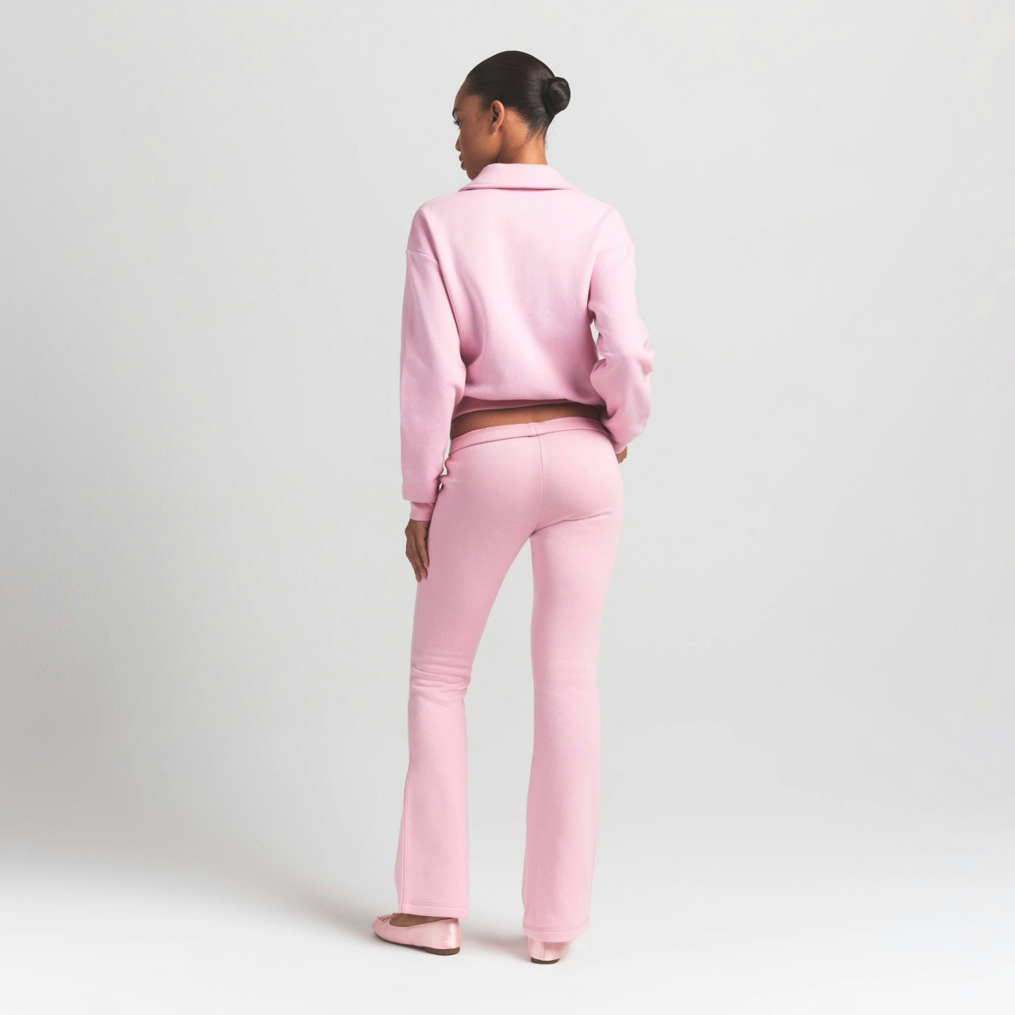COTTON FLEECE POLO SWEATSHIRT - HALITE - image 4