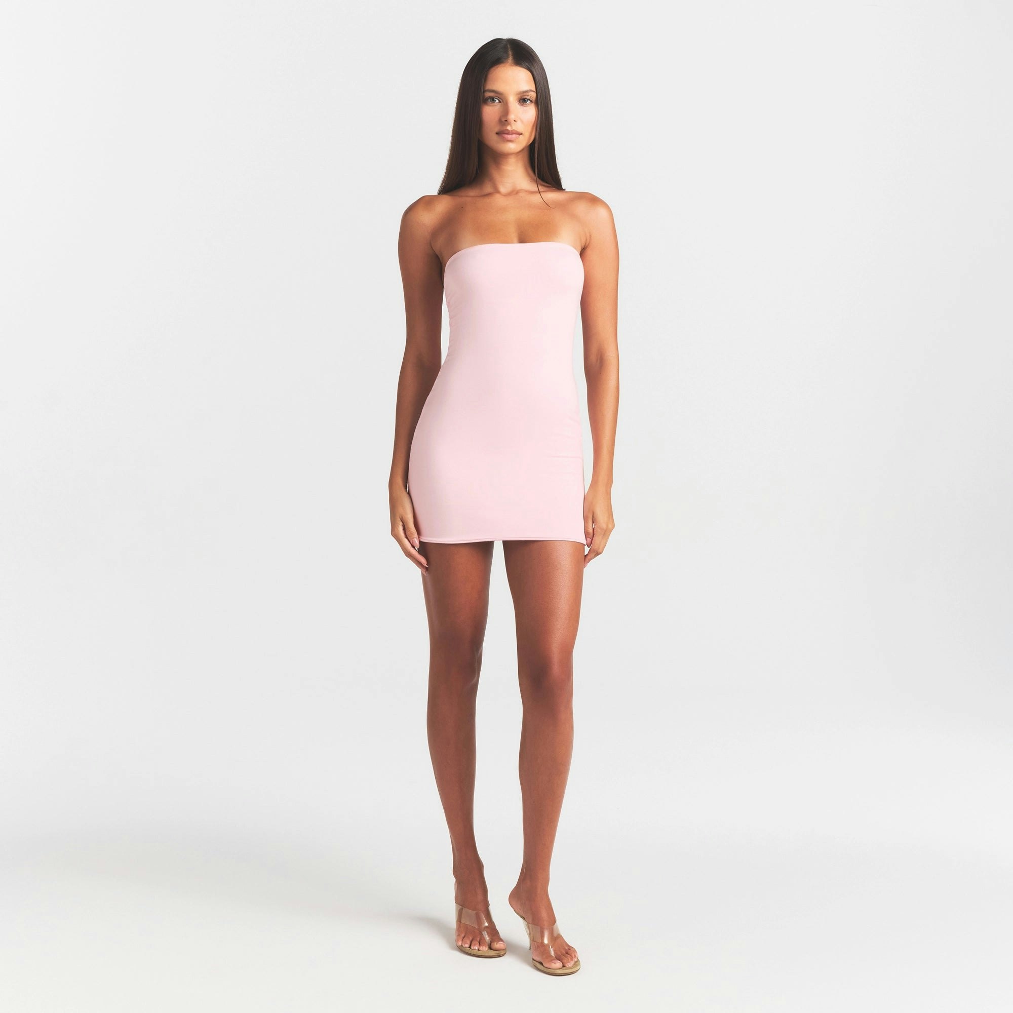 COTTON JERSEY MINI TUBE DRESS - CHERRY BLOSSOM - image 19