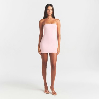 COTTON JERSEY MINI TUBE DRESS - CHERRY BLOSSOM - image 19