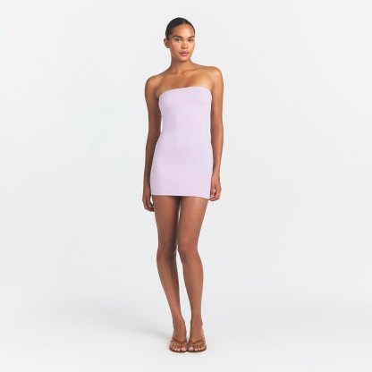 COTTON JERSEY MINI TUBE DRESS - SUGAR PLUM - image 22