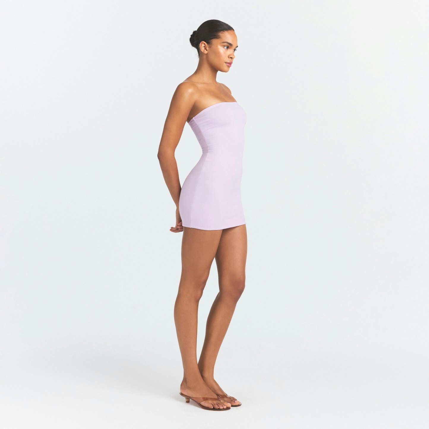 COTTON JERSEY MINI TUBE DRESS - SUGAR PLUM - image 24