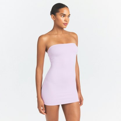 COTTON JERSEY MINI TUBE DRESS - SUGAR PLUM - image 23