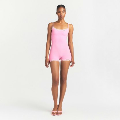 FITS EVERYBODY LACE ONESIE - BUBBLE GUM TONAL - image 2