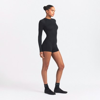 NikeSKIMS AIRY LONG SLEEVE ONE PIECE - OBSIDIAN - image 6