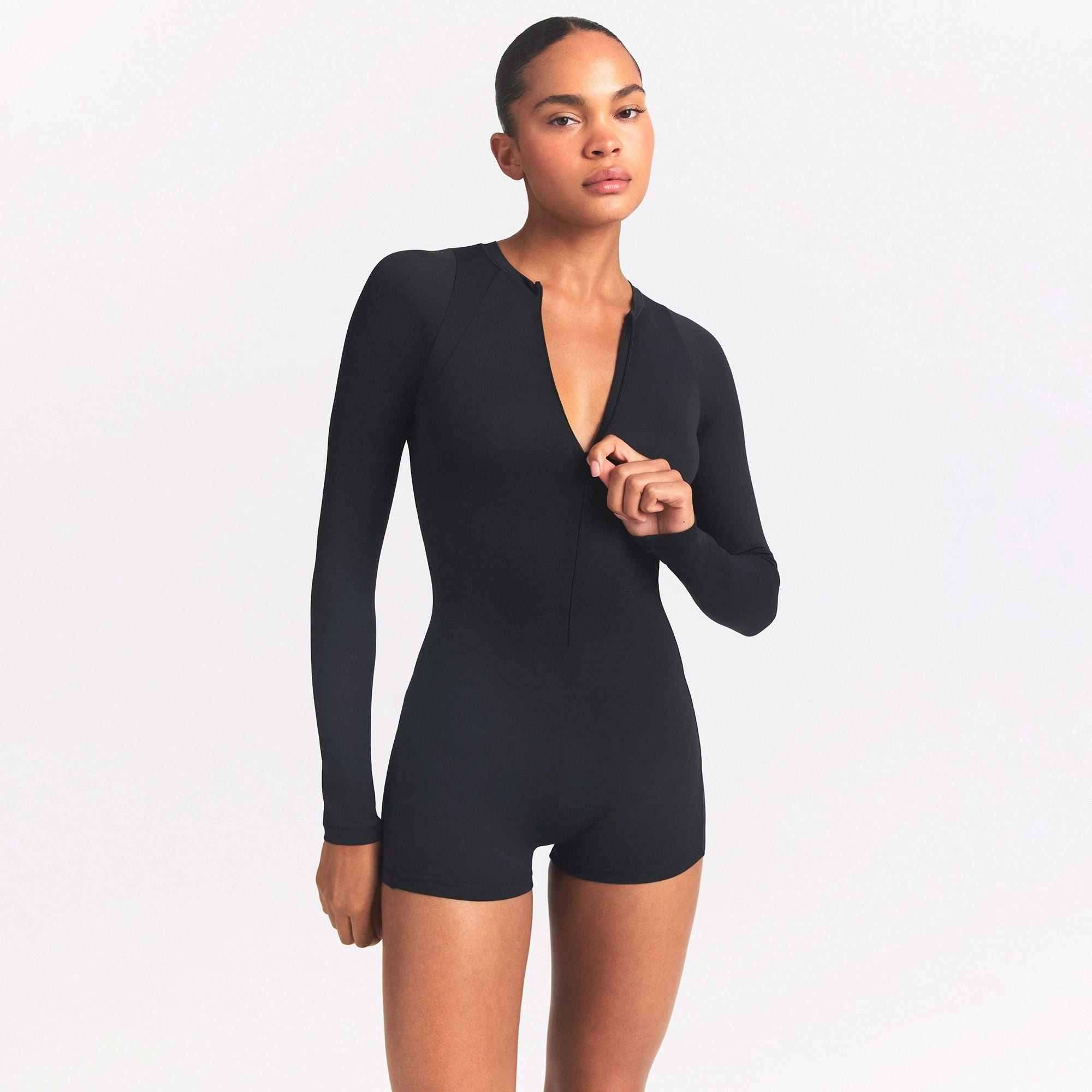 NikeSKIMS AIRY LONG SLEEVE ONE PIECE - OBSIDIAN - image 5
