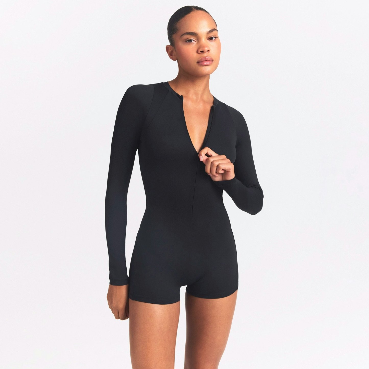 NikeSKIMS AIRY LONG SLEEVE ONE PIECE - OBSIDIAN - image 5