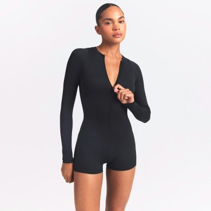 NikeSKIMS AIRY LONG SLEEVE ONE PIECE - OBSIDIAN - image 5