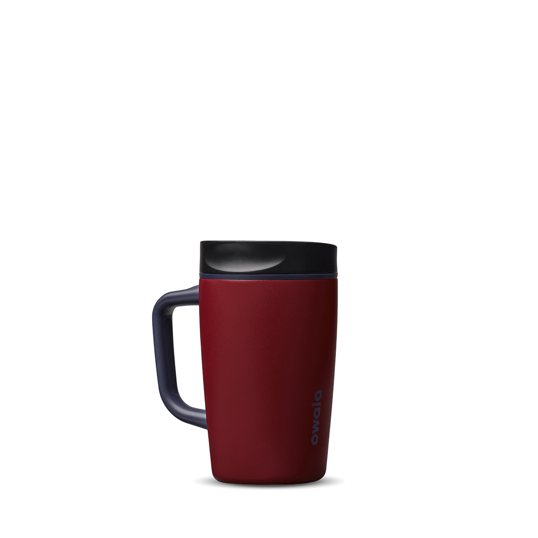 SmoothSip® Slider with Handle - Burgundy Bay · Stainless Steel · 12oz