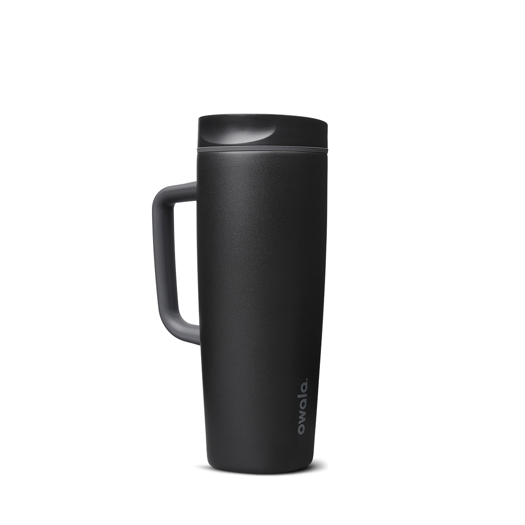 SmoothSip® Slider with Handle - Very, Very Dark · Ceramic · 24oz