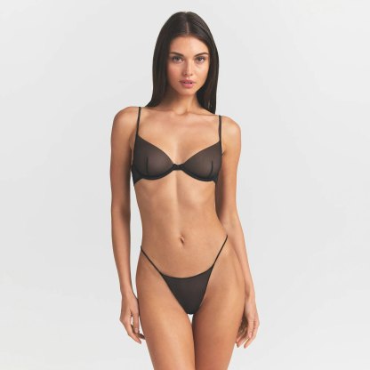 INVISIBLE PLUNGE BRA - OBSIDIAN - image 2