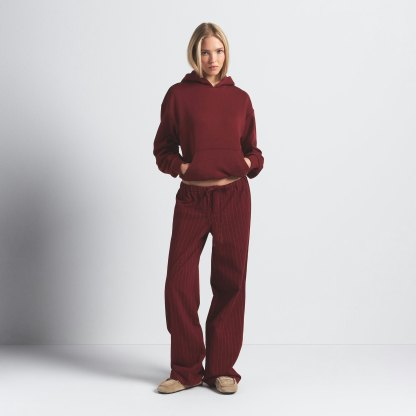COTTON FLEECE CLASSIC HOODIE - MERLOT - image 25