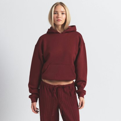 COTTON FLEECE CLASSIC HOODIE - MERLOT - image 27