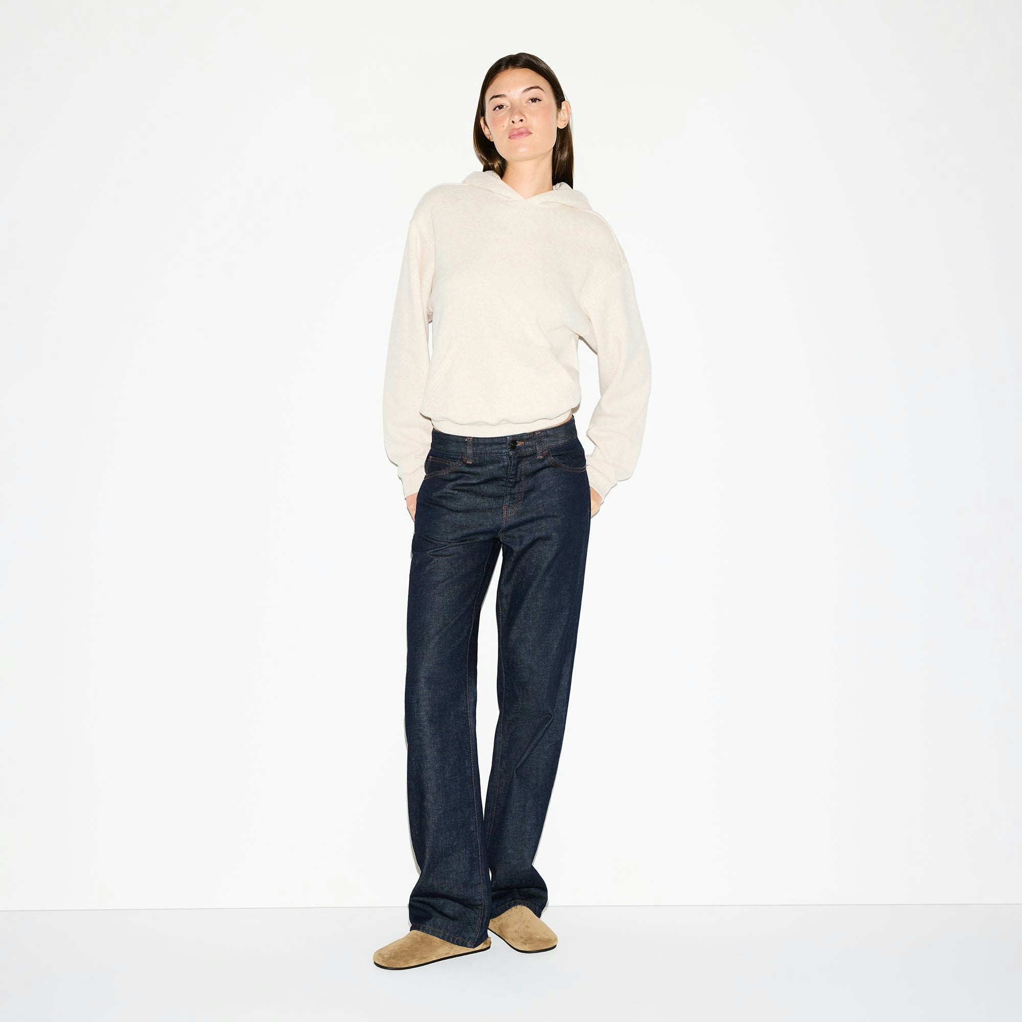 COTTON FLEECE CLASSIC HOODIE - OATMEAL HEATHER - image 14