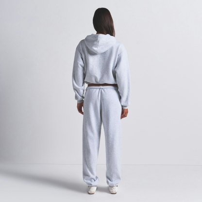 COTTON FLEECE CLASSIC HOODIE - LIGHT HEATHER GREY - image 3
