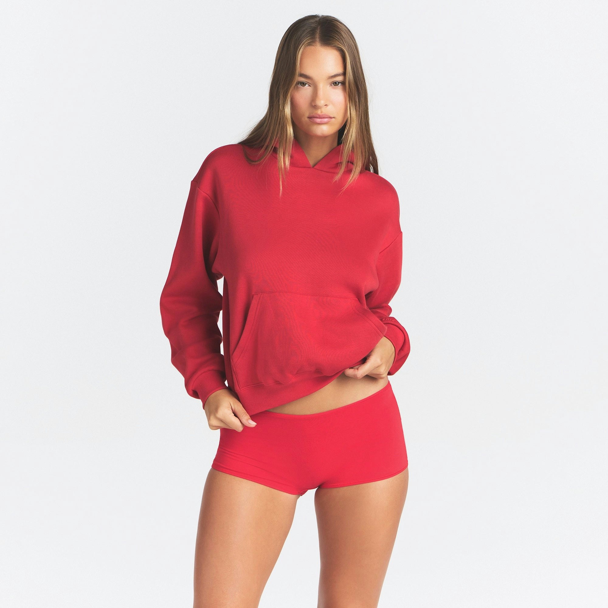 COTTON FLEECE CLASSIC HOODIE - WASHED RED - image 38