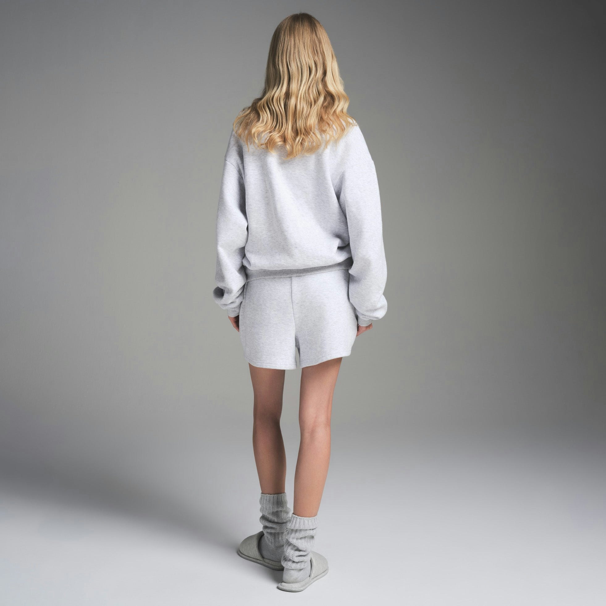 COTTON FLEECE CLASSIC CREWNECK - LIGHT HEATHER GREY - image 30