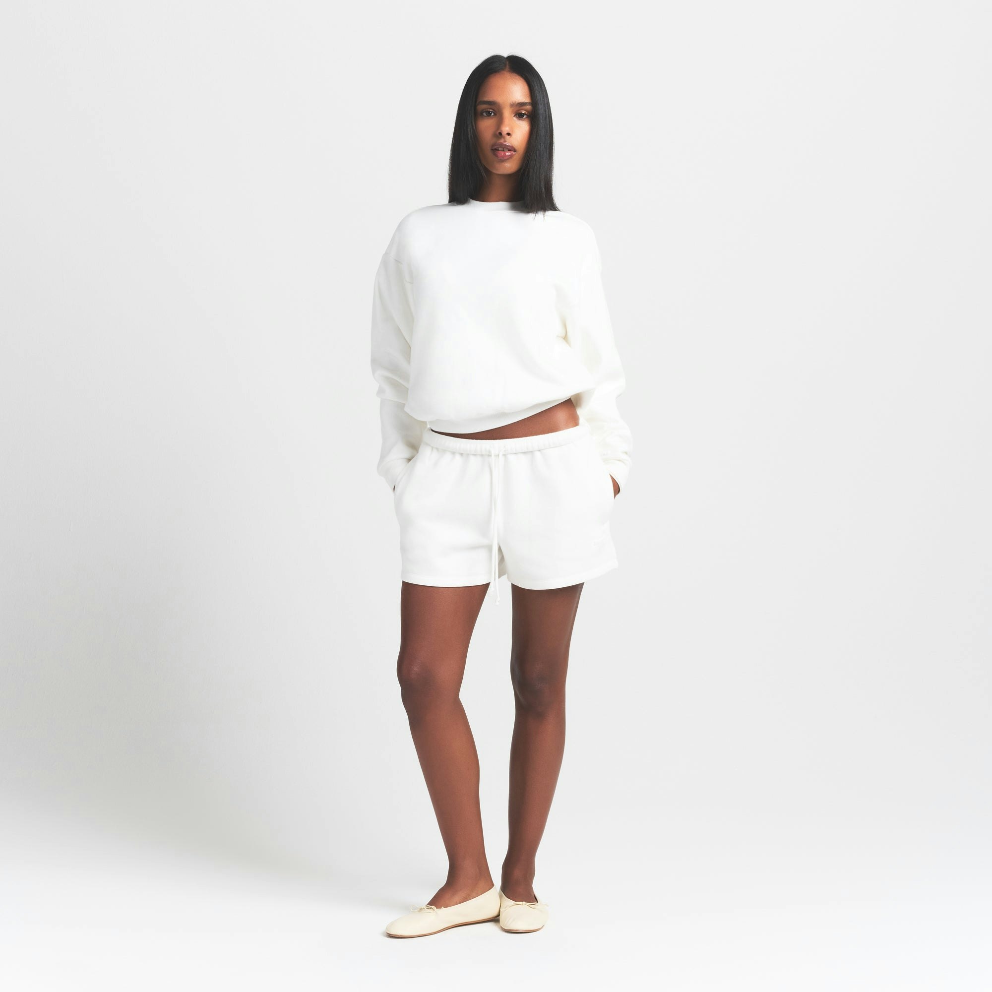 COTTON FLEECE CLASSIC CREWNECK - MARBLE - image 7