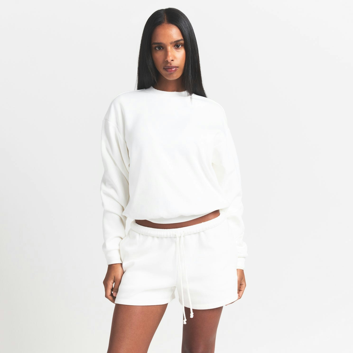 COTTON FLEECE CLASSIC CREWNECK - MARBLE - image 8