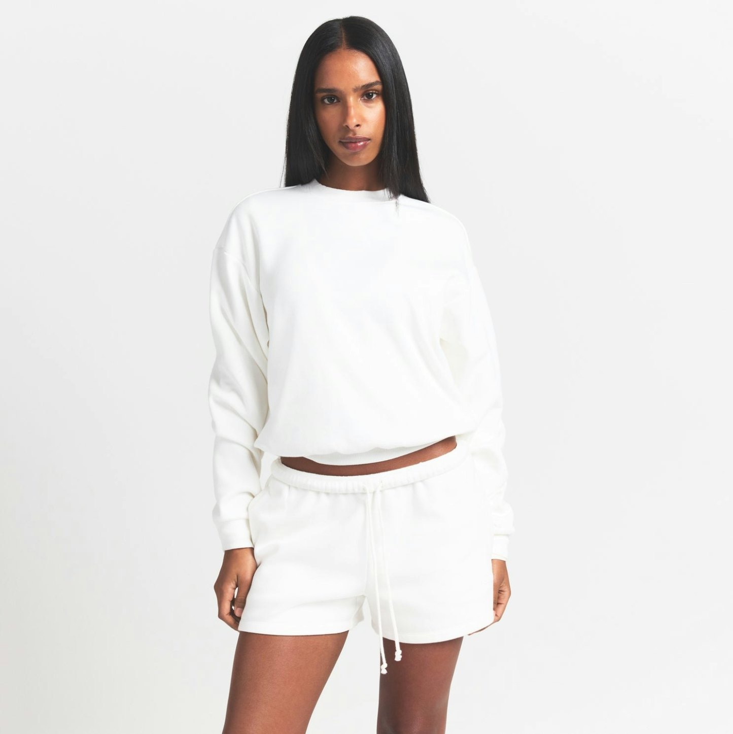 COTTON FLEECE CLASSIC CREWNECK - MARBLE - image 8