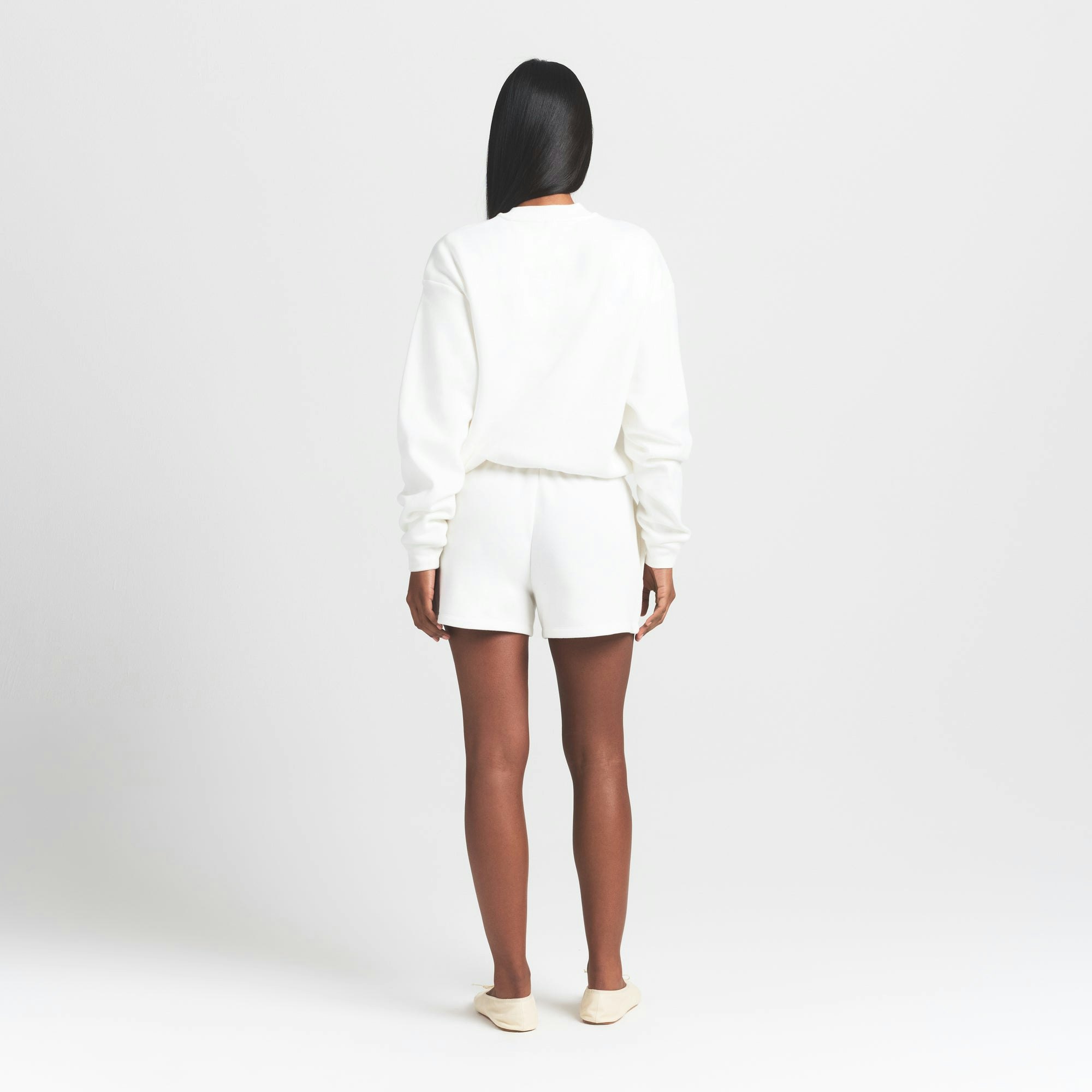 COTTON FLEECE CLASSIC CREWNECK - MARBLE - image 9