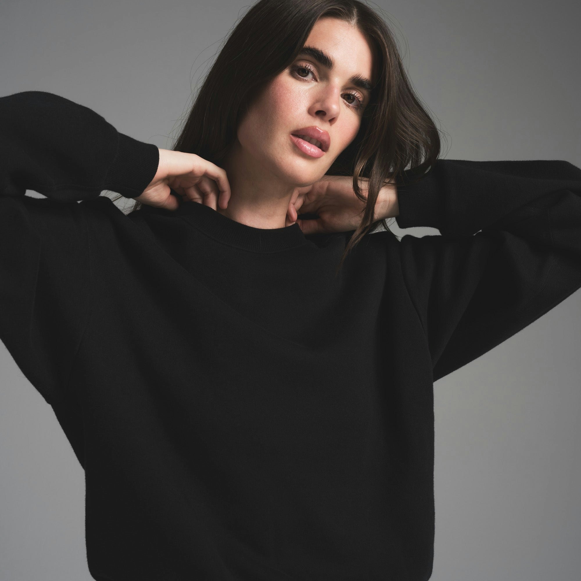COTTON FLEECE CLASSIC CREWNECK - ONYX - image 37