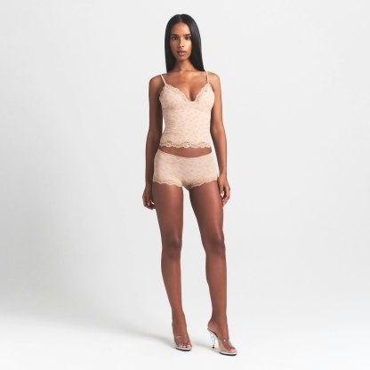 FITS EVERYBODY LACE BOY SHORT - MICA SKETCHED HEARTS