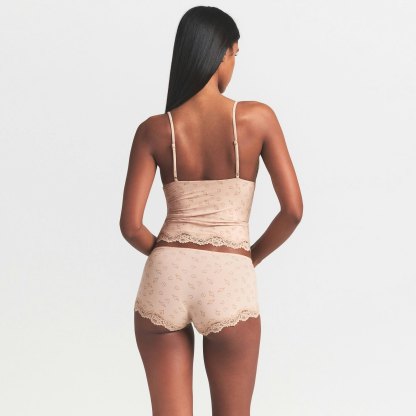 FITS EVERYBODY LACE BOY SHORT - MICA SKETCHED HEARTS