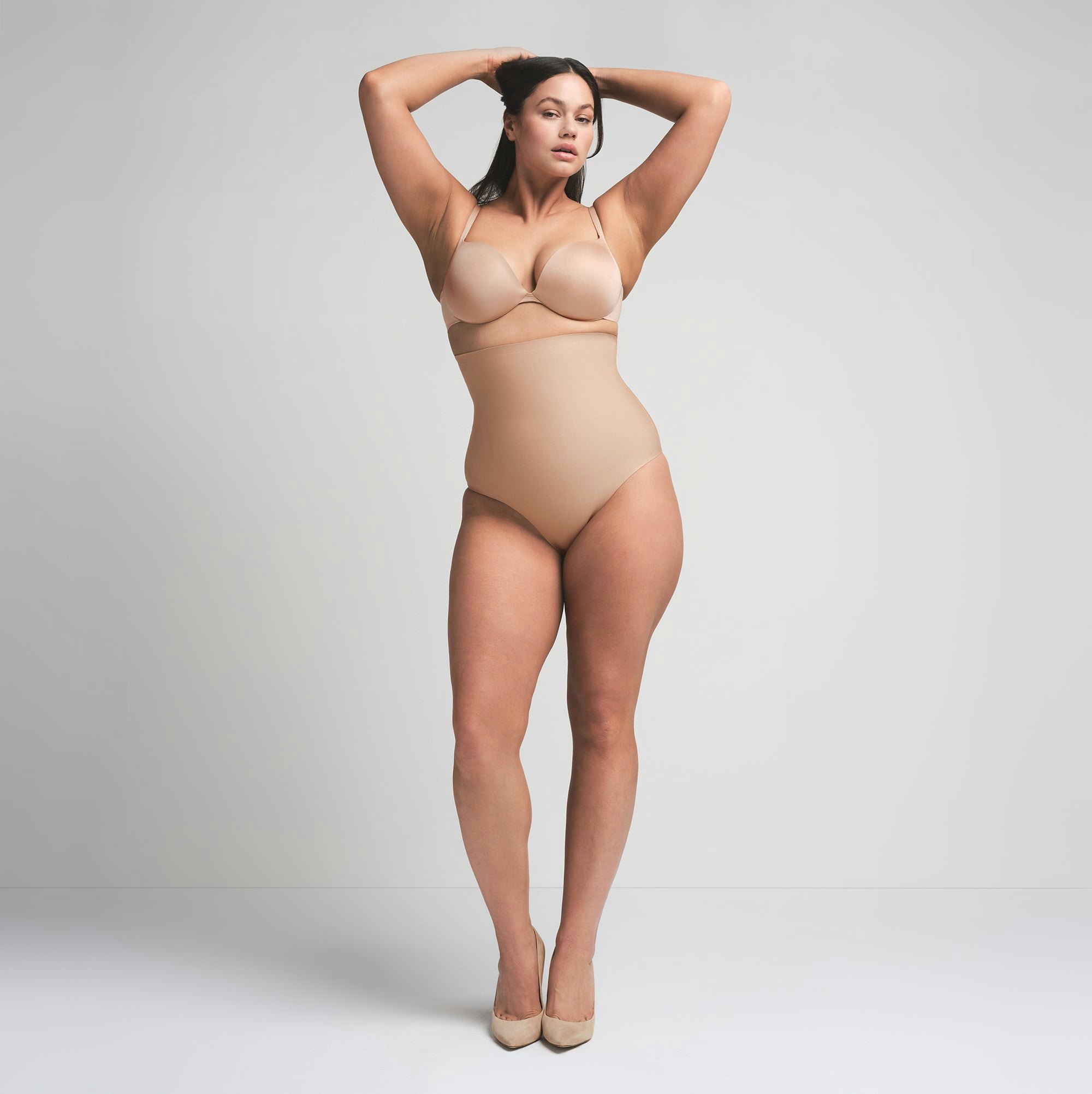SKIMS BODY CORE SCULPT HIGH-WAISTED BRIEF - CLAY