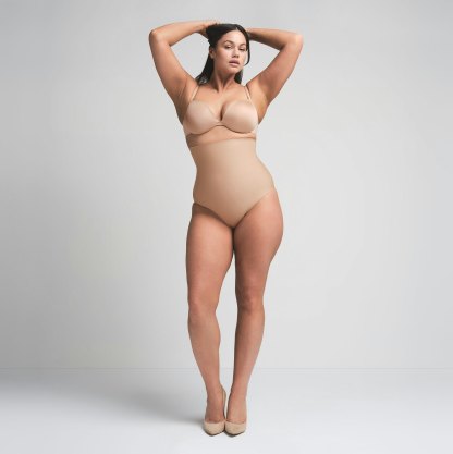 SKIMS BODY CORE SCULPT HIGH-WAISTED BRIEF - CLAY